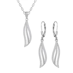 نیم ست نقره زنانه اقلیمه کد NN425