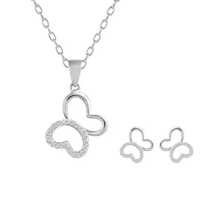 نیم ست نقره زنانه اقلیمه کد NN426