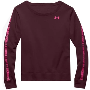 تی شرت زنانه آندر آرمور مدل UA Cotton Fleece Branded Graphic Crew