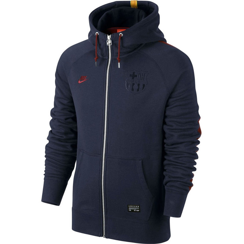 سویشرت مردانه نایکی مدل FC Barcelona AW77 Covert Fleece
