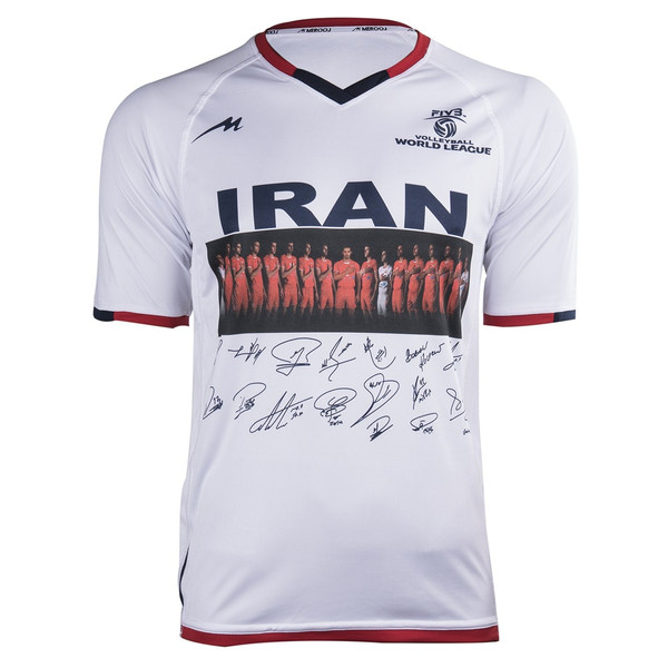 تی شرت هواداری تیم ملی والیبال ایران مردانه مروژ مدل M-3020