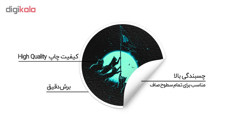 استیکر لپ تاپ ماسا دیزاین طرح cats مدل STK783