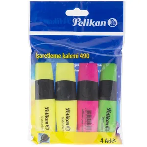 ماژیک علامت گذار 3 رنگ پلیکان مدل Textmarker 490