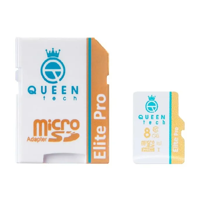 کارت حافظه microSDHC کوئین تک مدل Elite pro 566X کلاس 10 استاندارد UHS-I U1 سرعت 85MBps ظرفیت 8 گیگابایت به همراه آداپتور SD