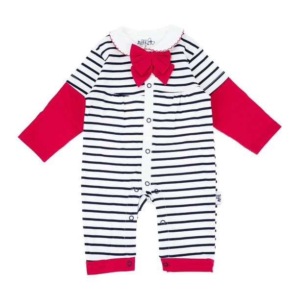 لباس سرهمی نیلی مدل Red Bow لباس سرهمی نیلی مدل Red Bow