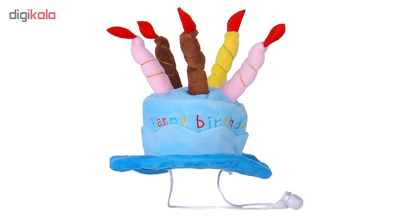 کلاه مهمانی سگ مدل Birthday Cake-L