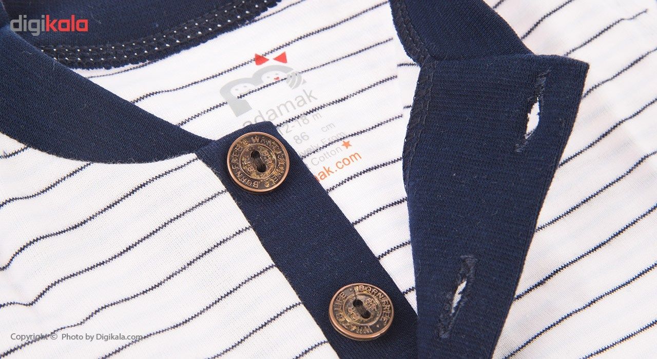 ست تی شرت و شلوار پسرانه آدمک مدل 1155012W -  - 4