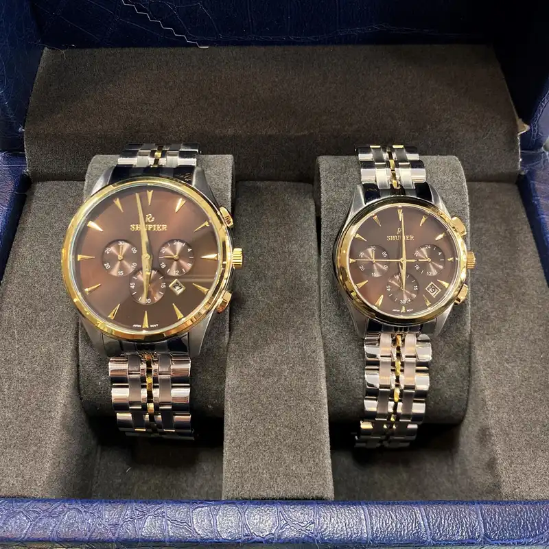 ست ساعت مچی عقربه ای زنانه و مردانه شوپیر مدل GL183A004