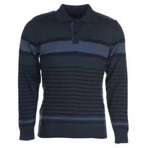 بلوز بافت مردانه ال تی بی طرح نیم زیپ سرمه ای 180