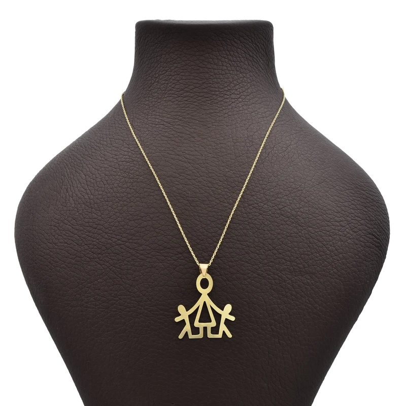 گردنبند طلا 18 عیار زنانه طرح آدمک کد 631M337