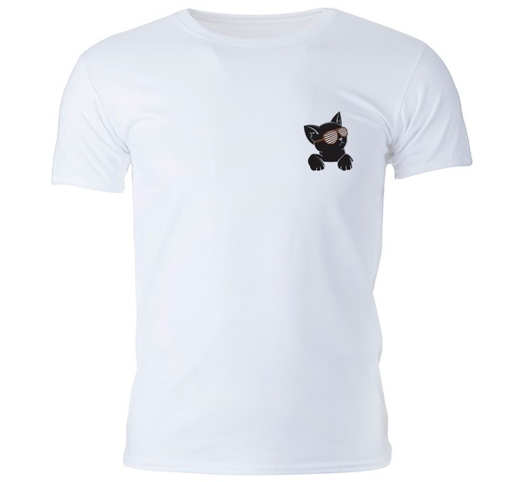 تی شرت مردانه گالری واو طرح بچه گربه کد CT10207Z