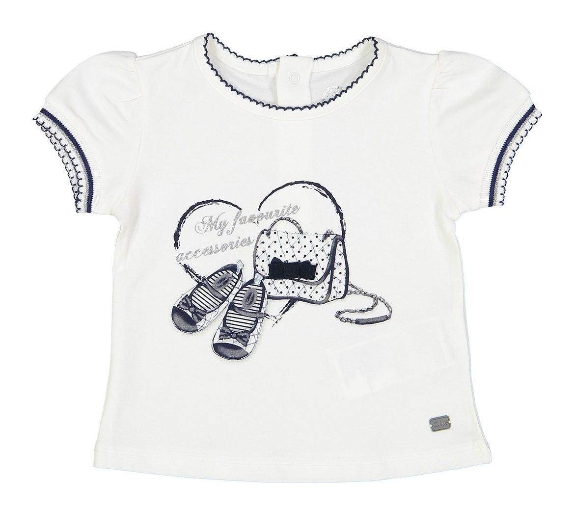 تی شرت نخی نوزادی دخترانه مایورال مدل MA 1046058