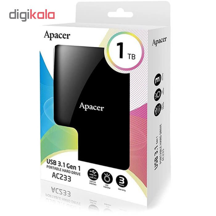 هارد اکسترنال اپیسر مدل AC233  ظرفیت 1 ترابایت 1