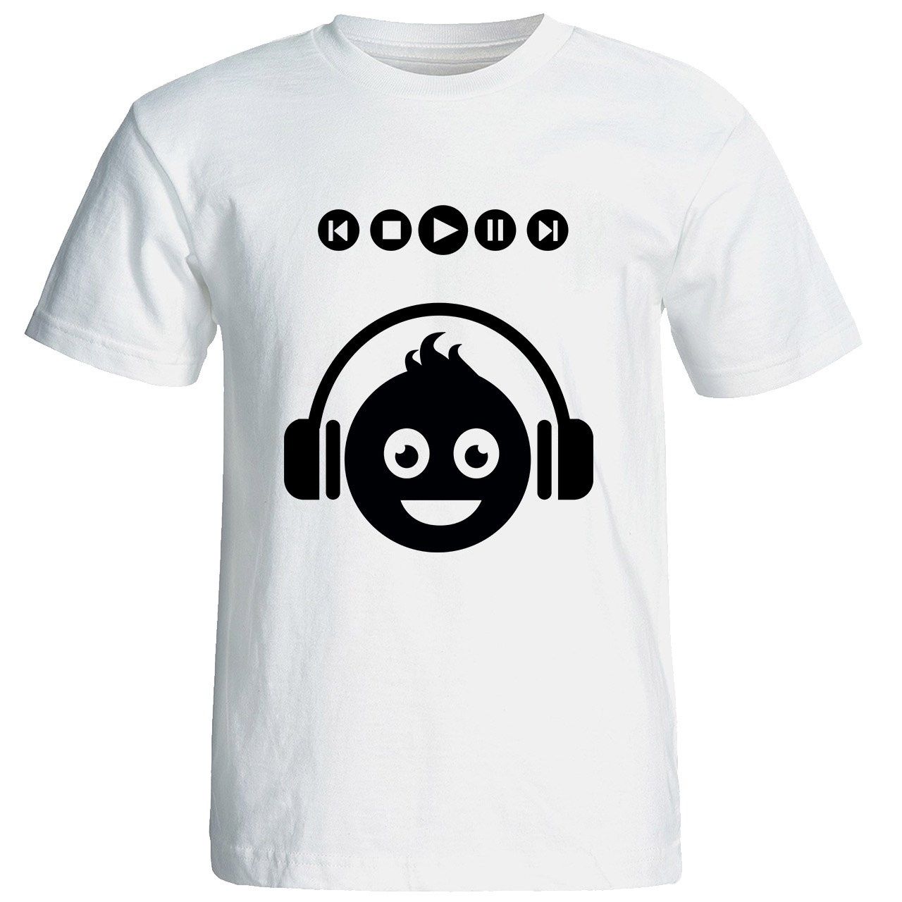 تیشرت آستین کوتاه شین دیزاین طرح موسیقی کد 4186 -  - 1