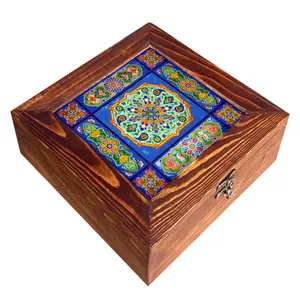 جعبه هدیه چوبی کد CG05