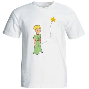 تی شرت آستین کوتاه شین دیزاین طرح شازده کوچولو کد 4284