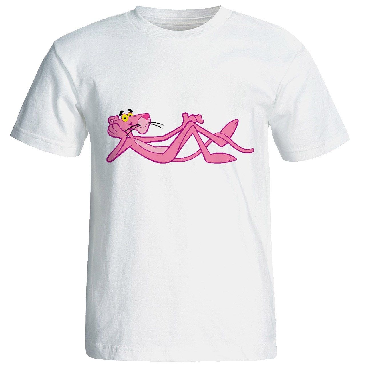 تیشرت آستین کوتاه شین دیزاین طرح پلنگ صورتی کد 4237 - - 2