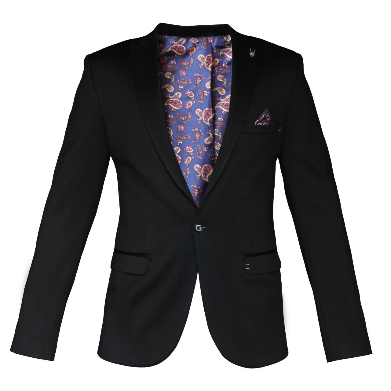کت تک مردانه  فول شاپ مدل دستمال جیب دار کد5