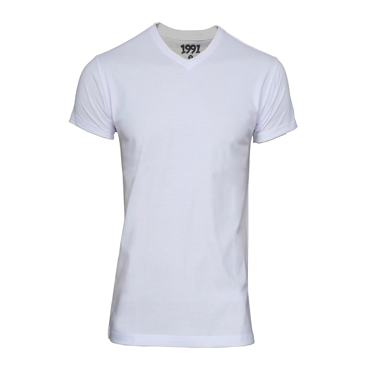 تی شرت مردانه 1991 اس دبلیو مدل V White