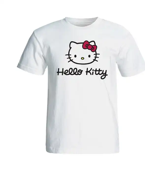 تی شرت آستین کوتاه زنانه شین دیزاین طرح هلو کیتی کد 4408