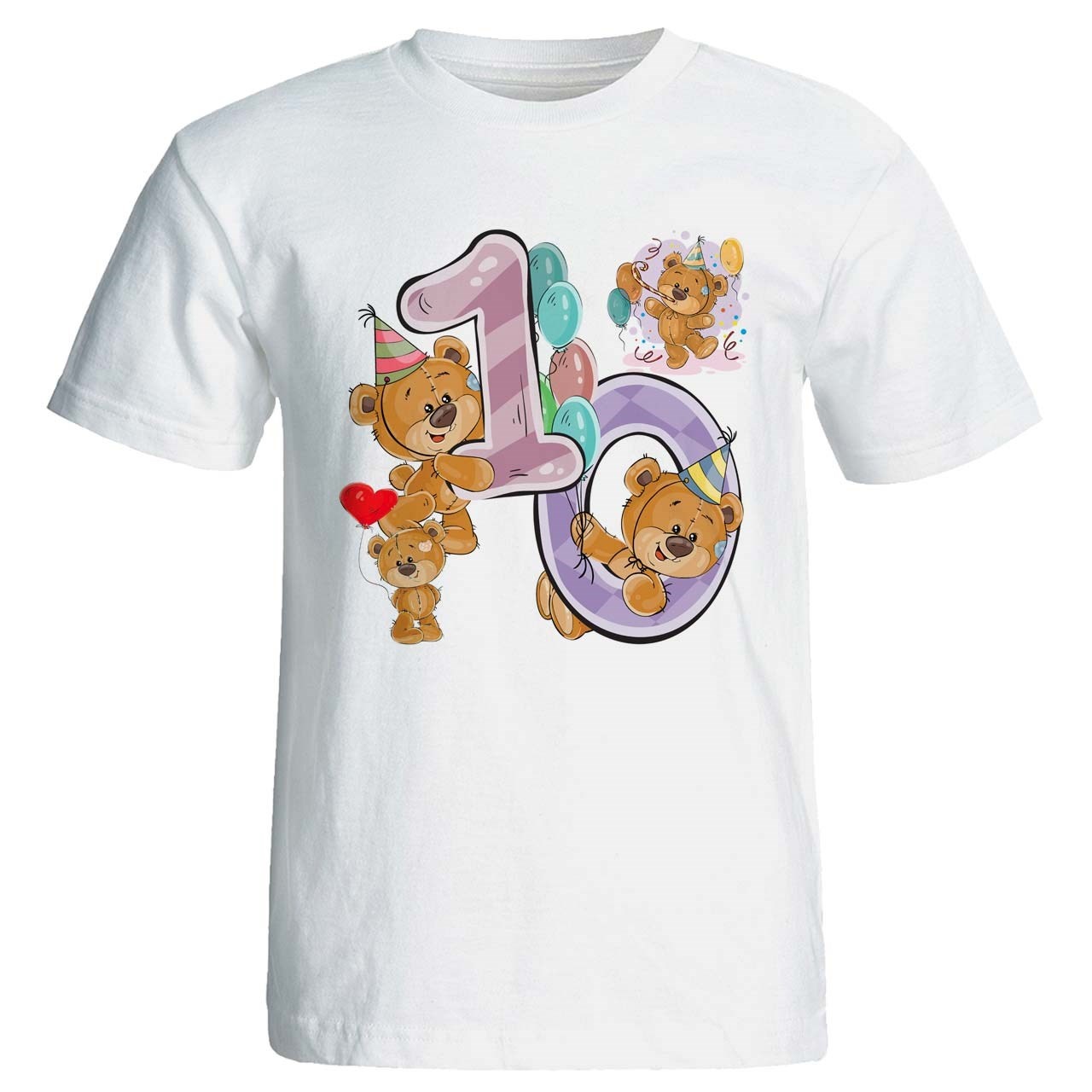 تی شرت پارس طرح تولد 10 سالگی کد 3510