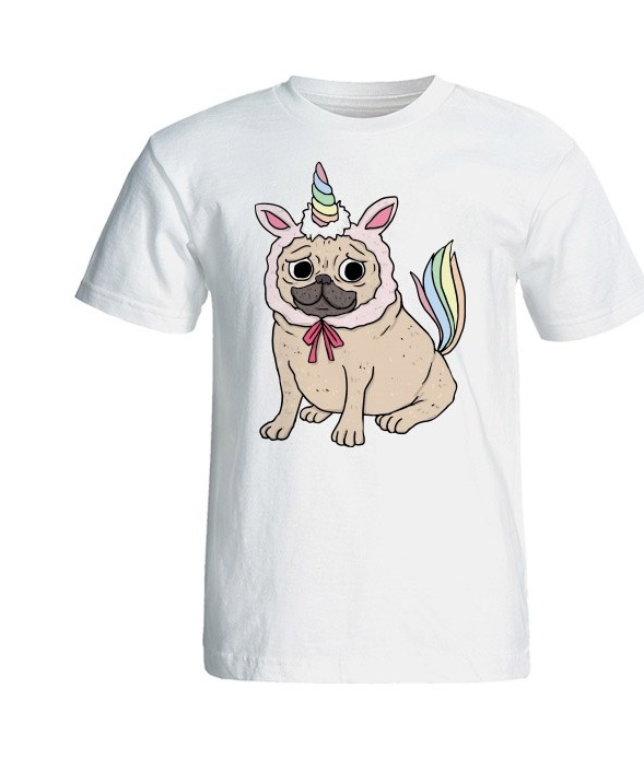 تی شرت آستین کوتاه زنانه شین دیزاین طرح سگ کد 4437