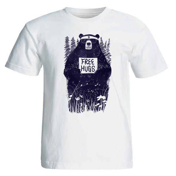 تی شرت طرح فانتزی خرس جنگل کد 3024