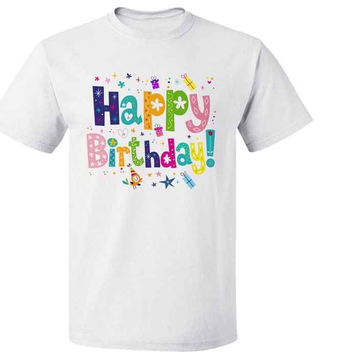 تی شرت مارس طرح Happy birthday کد 3596