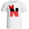 تی شرت آستین کوتاه زنانه شین دیزاین طرح میکی موس حروف اول اسم N کد 4413
