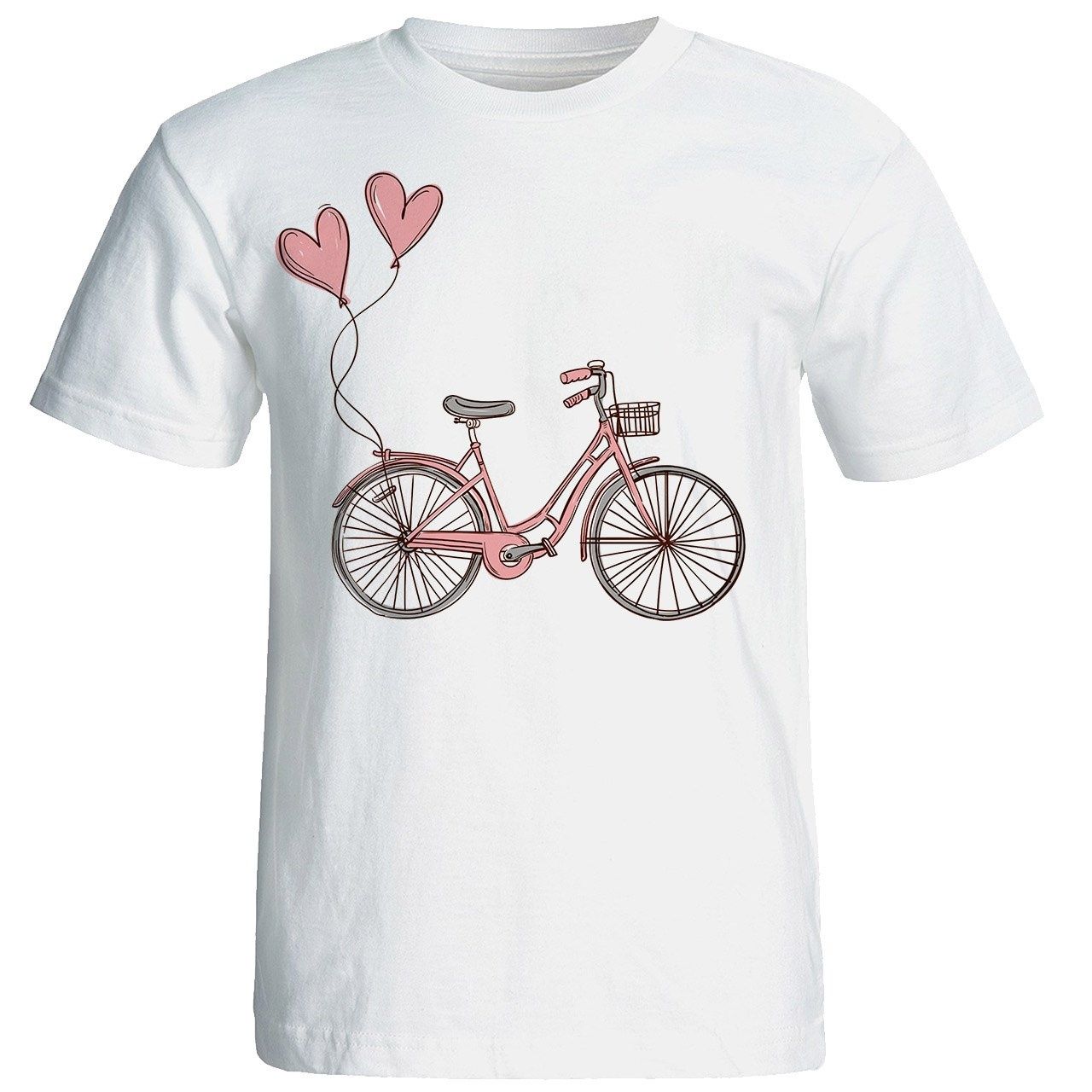 تی شرت آستین کوتاه زنانه شین دیزاین طرح دوچرخه کد 4457 -  - 1