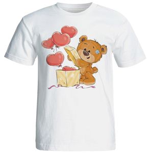 نقد و بررسی تی شرت آستین کوتاه زنانه شین دیزاین طرح خرس عاشق کد 4433 توسط خریداران