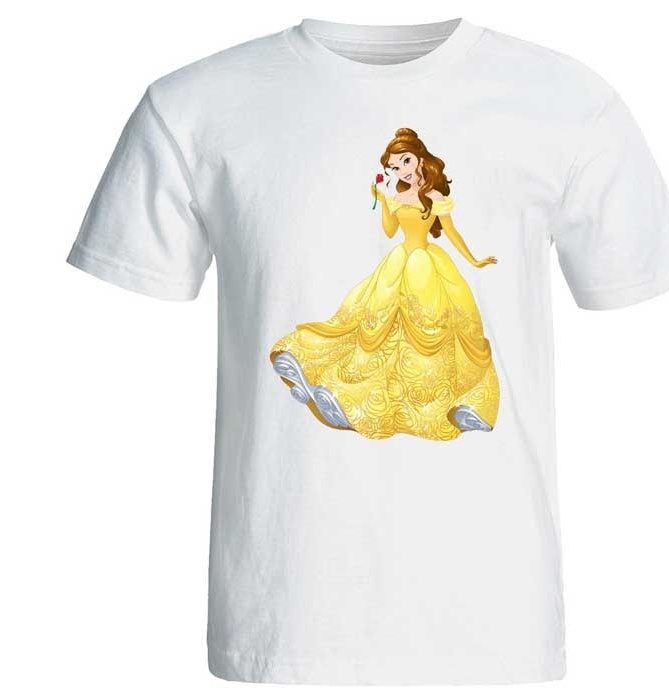 تی شرت پارس طرح کارتونی پرنسس یاسمن کد 3645