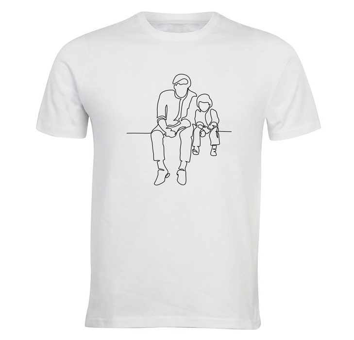 تی شرت مردانه الینور طرح پدر و پسر مدل ELTM322