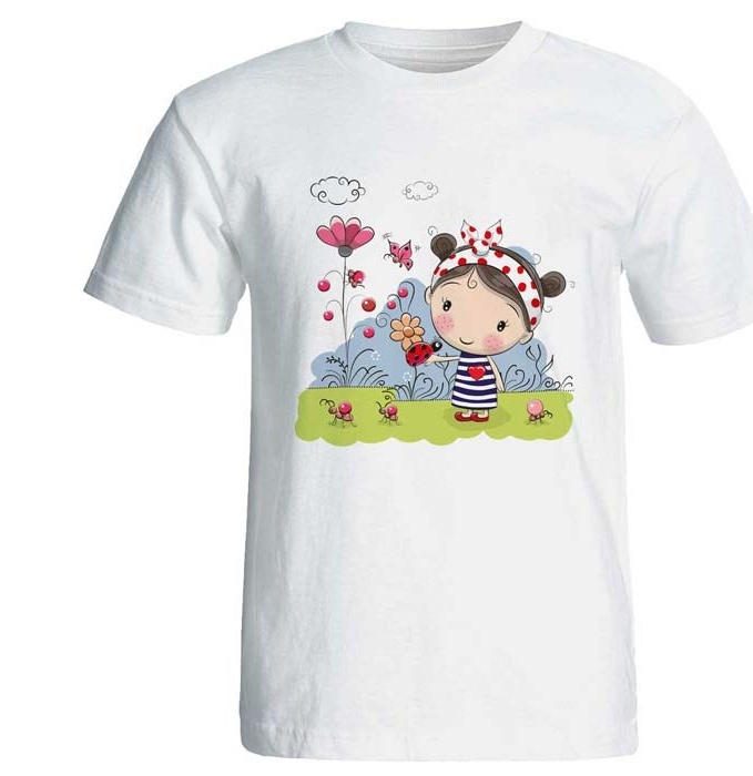 تی شرت زنانه پارس طرح کارتونی کد 3748