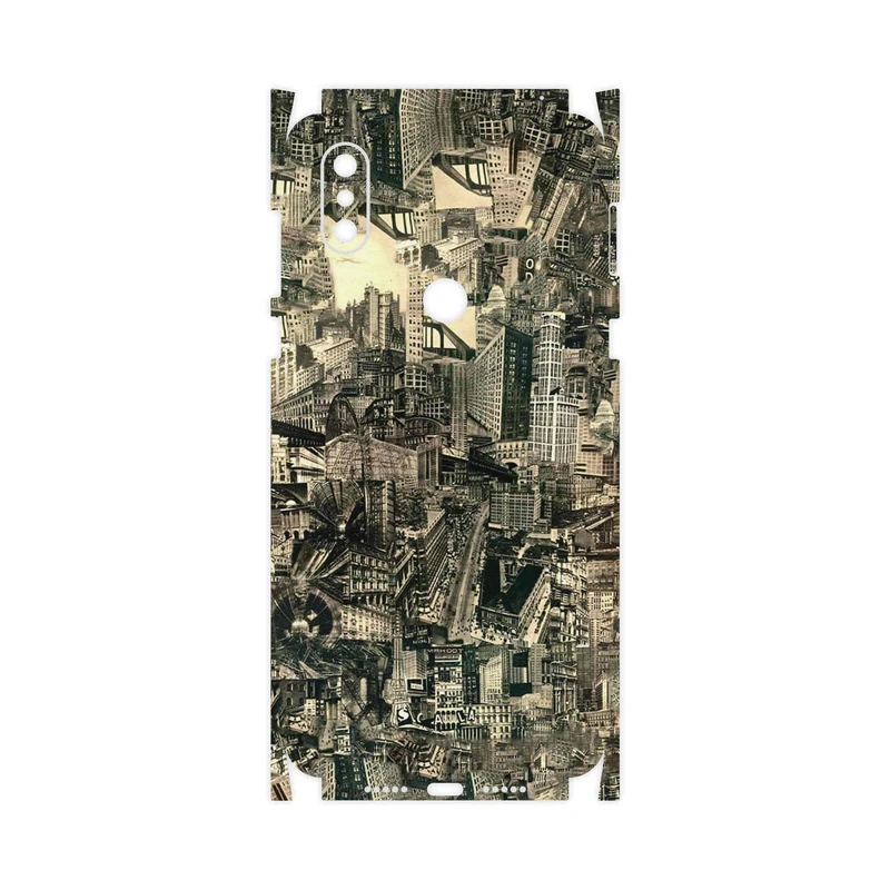 برچسب پوششی ماهوت مدل Collage of Skyscraper-FullSkin مناسب برای گوشی موبایل شیائومی Mi Mix 3
