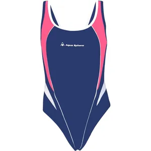 مایو دخترانه آکوا اسفیر مدل Elena Navy Blue Bright Pink