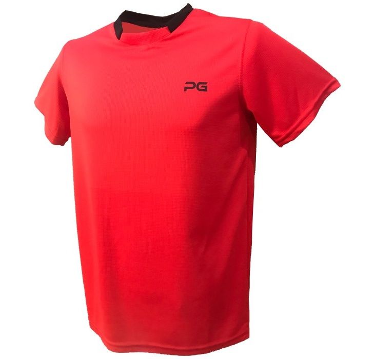 تی شرت آستین کوتاه مردانه پرگان مدل Red 1-3