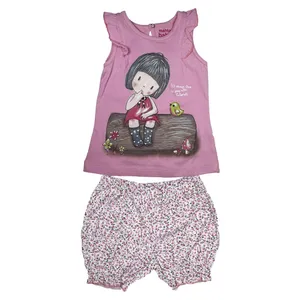 ست تاپ و شلوارک  مدل pink girl