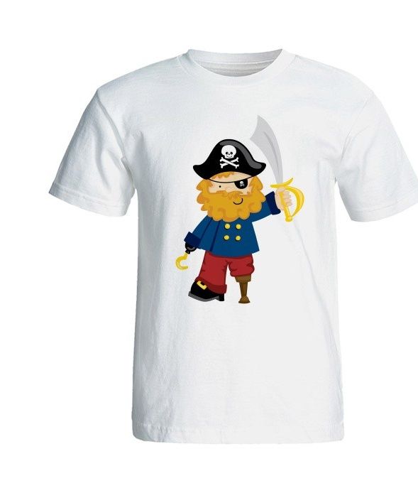 تی شرت آستین کوتاه مردانه شین دیزاین طرح دزد دریایی کد 4299