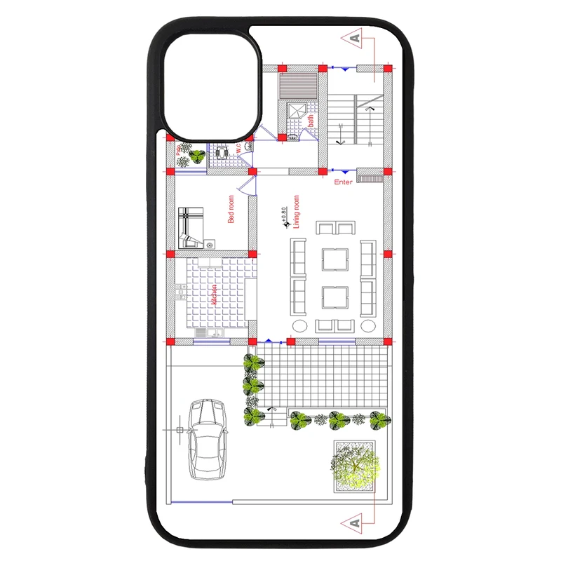 کاور طرح نقشه کد 1105354 مناسب برای گوشی موبایل اپل iphone 11 pro
