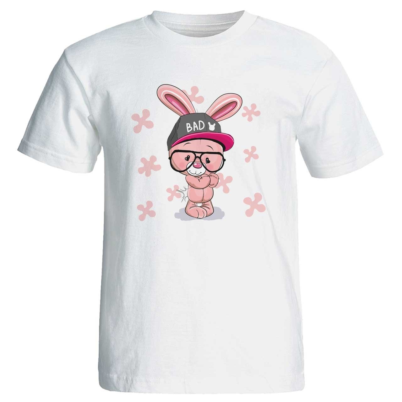 تی شرت زنانه پارس طرح کارتونی خرگوش ناز کد 3736