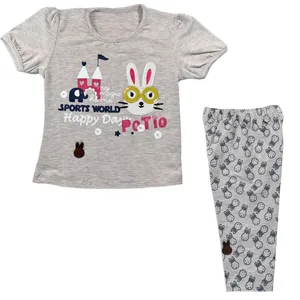 ست لباس دخترانه نیروان طرح خرگوش باهوش کد 2