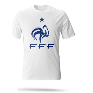 تی شرت سفید مردانه طرح فرانسه