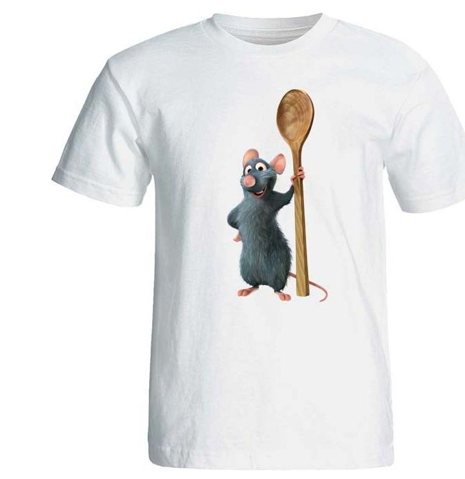 تی شرت مردانه پارس طرح موش آشپز کد 3801