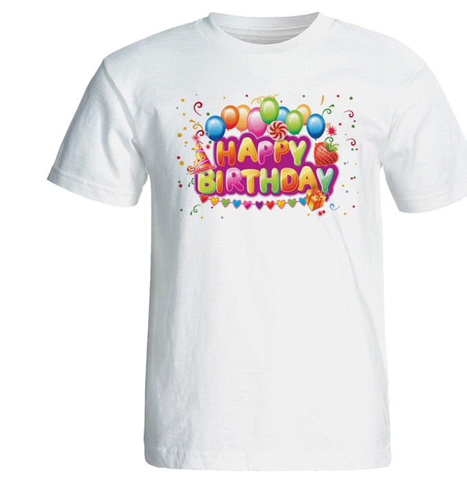 تی شرت زنانه پارس طرح بادکنک تولد کد 7088
