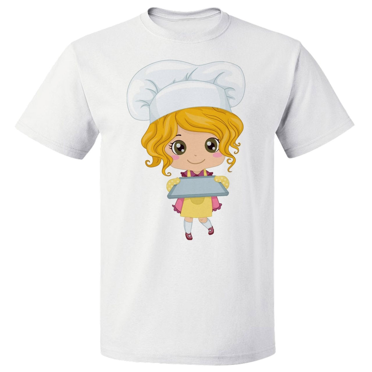 تی شرت  پارس طرح کارتونی دختر آشپز کد 7113