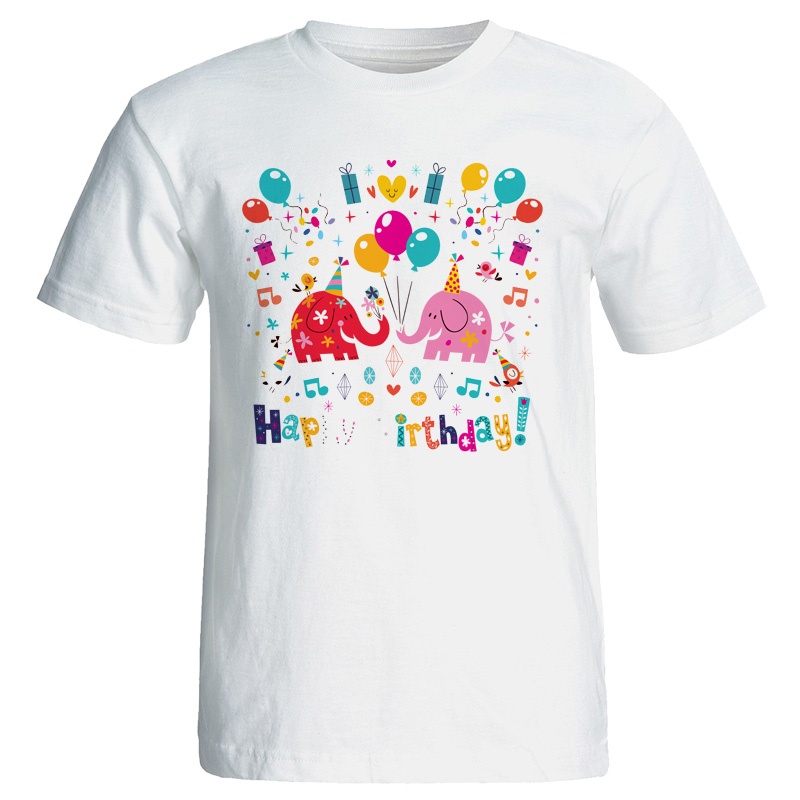 تی شرت زنانه طرح فیل تولد کد 7064