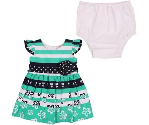 ست لباس دخترانه واندیس مدل Flower