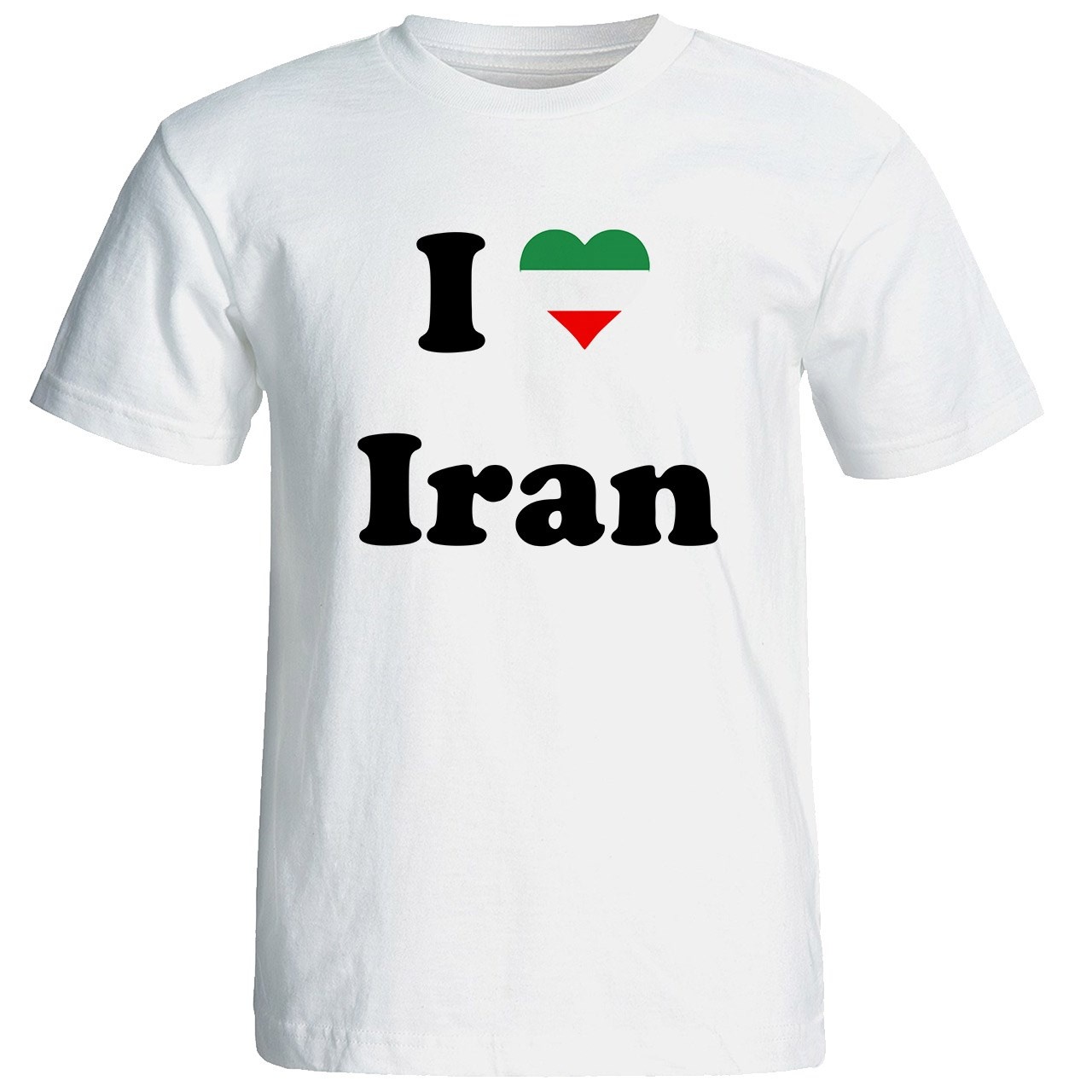 تی شرت آستین کوتاه نه شین دیزاین طرح ای لا و ایران  جام جهانی کد 4578