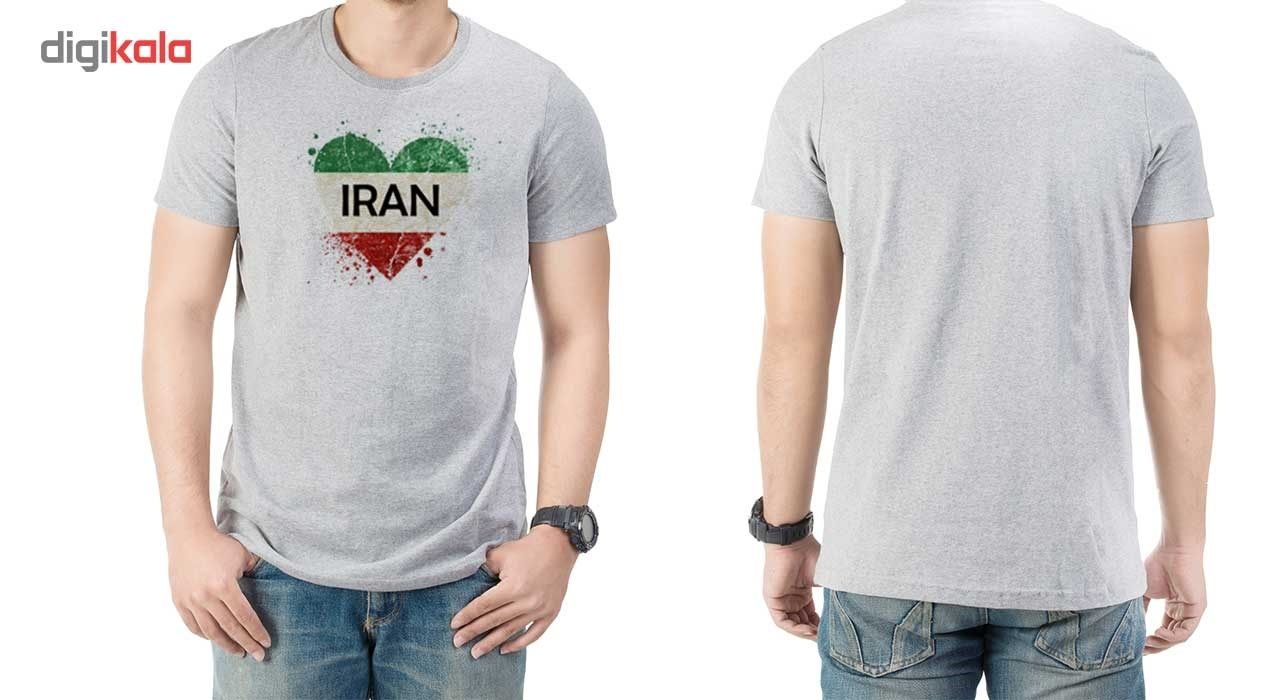 تیشرت آستین کوتاه الینور طرح پرچم ایران کد EML425